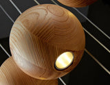 Wooden Globe Pendant Light: Stylish Illumination