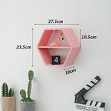 Wooden Hexagon Wall Shelf: for Stylish Storage