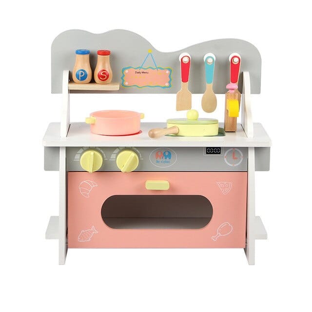 Wooden Play Kitchen Pretend Play Kids Kitchen Set