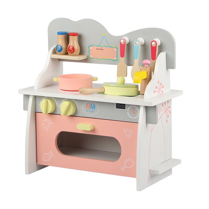 Wooden Play Kitchen Pretend Play Kids Kitchen Set