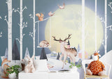 Woodland Animals Wallpaper Mural: Transform Your Space