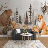 Papier peint Woodland Forest Nursery - Forest Mural