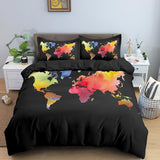World Map Bedding Set - Perfect Set for Your Bedroom