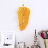 Woven Leaf Tapestry for Wall | Fiber Art for Wall | Living Room Wall Hanging Decor