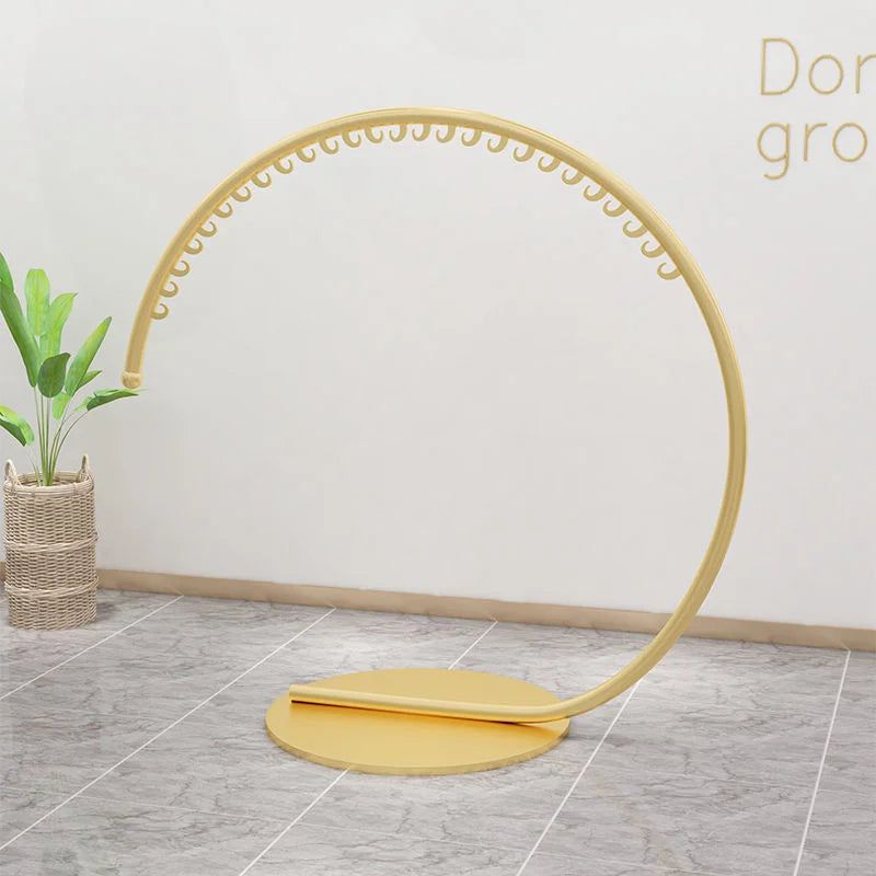 Wrought Iron Circular Floor Standing Coat Rack