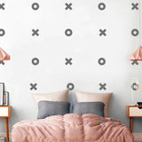 XO-Aufkleber-Tapete für Jungenzimmer – kreativer Heimdekorationsaufkleber