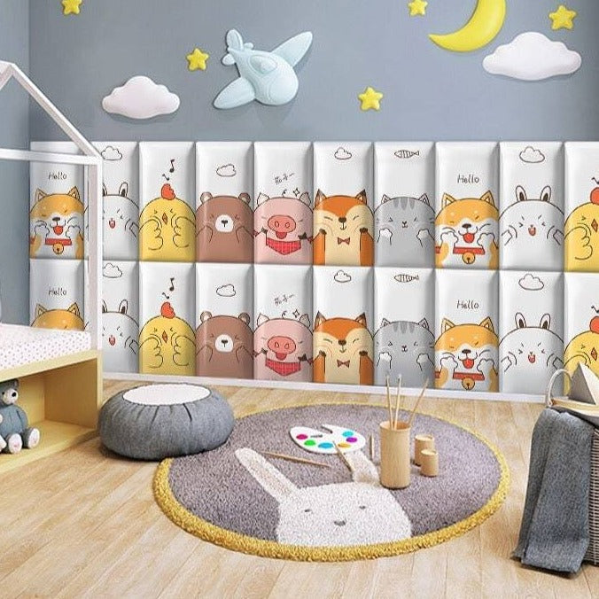 Padded Wall Cushion Stickers | Cotton Padded Wall Sticker