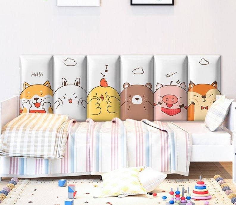 Padded Wall Cushion Stickers | Cotton Padded Wall Sticker