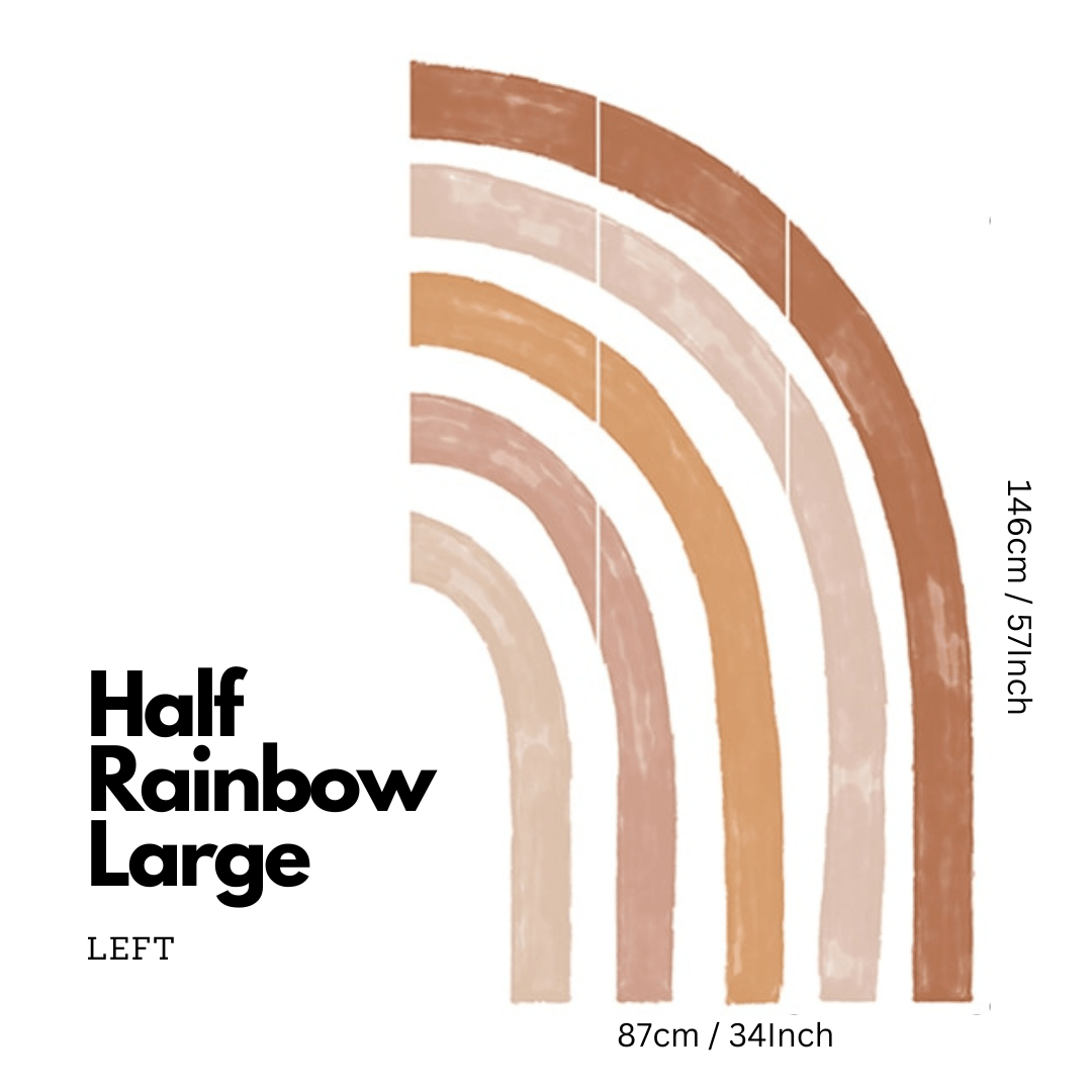 Бохо Радужная Наклейка на Стену | Большая Бохо Радужная Наклейка на Стену