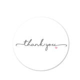 50-500pcs Round White paper label sticker thank you sticker scrapbook 1 inch wedding envelope seal handmade stationery sticker