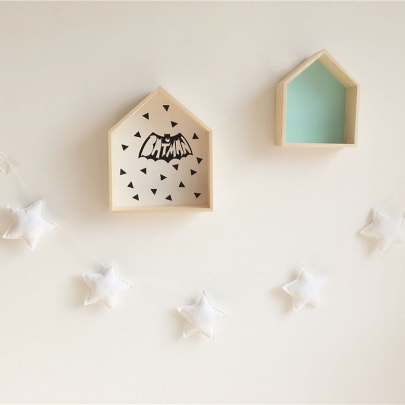 Stars Garland Soft Padded Room Wall Decoration | Nursery Star String Kids Room