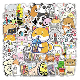 Cute Drink Anime Stickers Aesthetic Kawaii Laptop Guitar Luggage Fridge Phone Graffiti Sticker Decal Kid Classic Toys