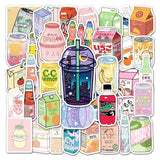 Cute Drink Anime Stickers Aesthetic Kawaii Laptop Guitar Luggage Fridge Phone Graffiti Sticker Decal Kid Classic Toys