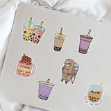 Cute Drink Anime Stickers Aesthetic Kawaii Laptop Guitar Luggage Fridge Phone Graffiti Sticker Decal Kid Classic Toys