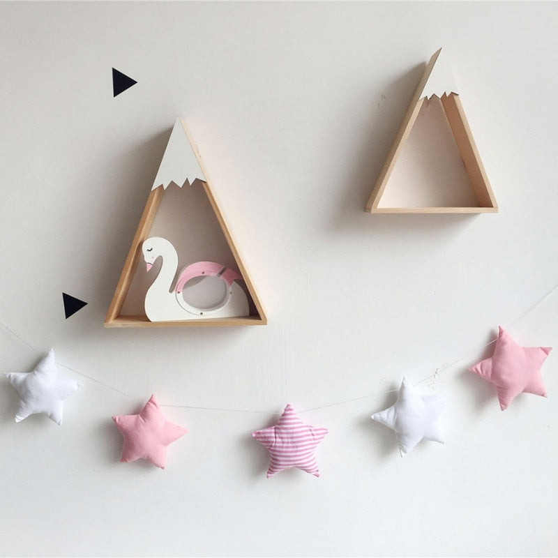 Stars Garland Soft Padded Room Wall Decoration | Nursery Star String Kids Room