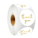 50-500pcs Round White paper label sticker thank you sticker scrapbook 1 inch wedding envelope seal handmade stationery sticker