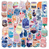 Cute Drink Anime Stickers Aesthetic Kawaii Laptop Guitar Luggage Fridge Phone Graffiti Sticker Decal Kid Classic Toys