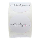 50-500pcs Round White paper label sticker thank you sticker scrapbook 1 inch wedding envelope seal handmade stationery sticker