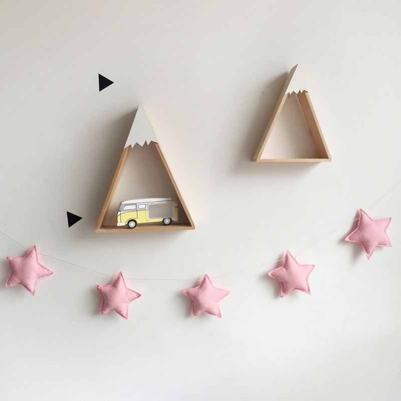 Stars Garland Soft Padded Room Wall Decoration | Nursery Star String Kids Room