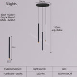 Lustre LED cylindrique bicolore - Éclairage éblouissant