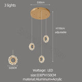 Rings LED Light Staircase Chandelier – Style Your Staircase