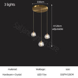 Luxury Crystal Stair Chandelier - Football Shape