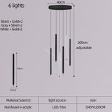 Lustre LED cylindrique bicolore - Éclairage éblouissant